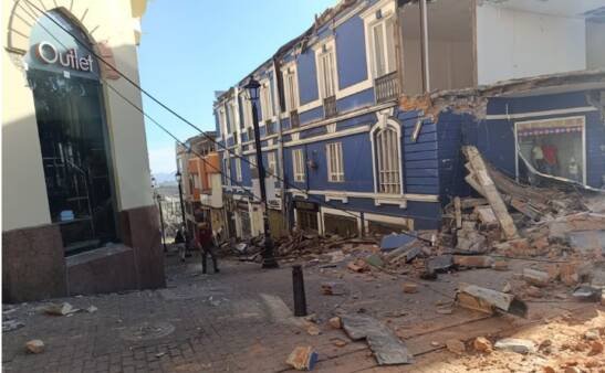 Un fuerte terremoto de 7,4 sacudió Colombia
