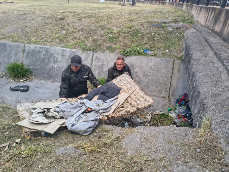 El municipio realizó el saneamiento de la Rotonda del Peregrino