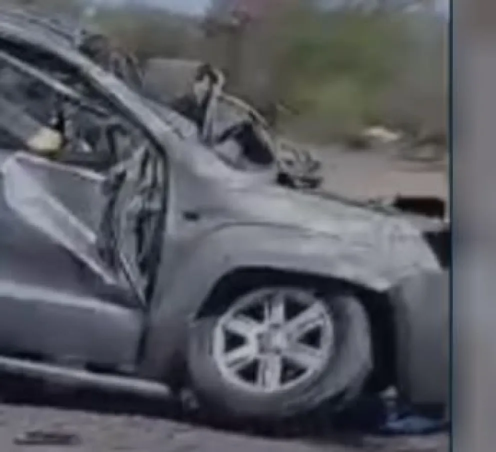 Siniestro vial en General Güemes: una camioneta volcó en la Ruta 9 y el tránsito quedó parcialmente interrumpido