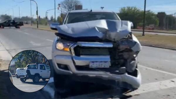Impactante choque en la Av. Bolivia: uno esperaba el semáforo en rojo y el otro lo chocó por detrás