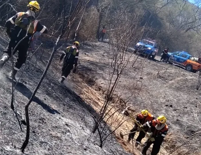La Municipalidad intervino para sofocar un incendio de gran magnitud en la zona de Aunor