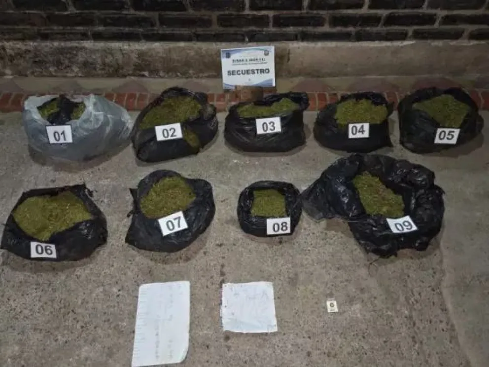 Sucedió en Convivencia: un llamado por violencia familiar destapó un jugoso cargamento de marihuana