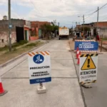 Obras viales: avanzan los trabajos de hormigonado en Villa San José