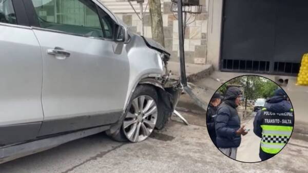 Irresponsable al volante: salteño chocó y descubrieron que manejaba con 1,8 de alcohol en sangre